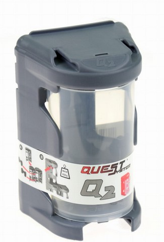 Q2 QuestSystem Organizér kontajnerov do dielne, čierny