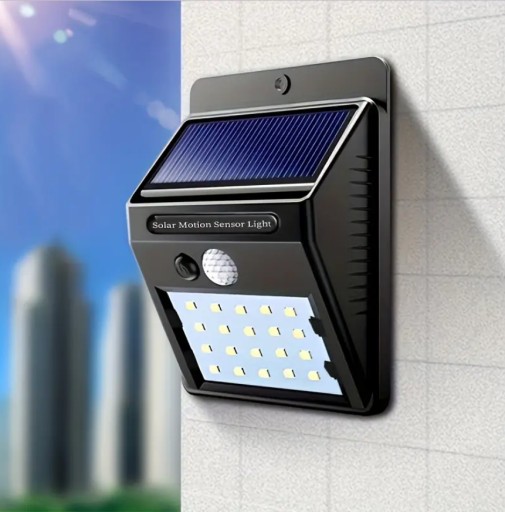 HALOGÉNOVÁ SOLARNÁ LED LAMPA S POHYBOVÝM A SÚMRAKOVÝM SNÍMAČOM, VONKAJŠIA