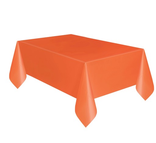 Oranžový fóliový obrus Halloween Party 137x213 cm