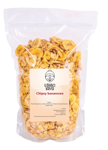 BANÁNOVÉ ČÍPKY 1kg SUŠENÉ BANÁNY, ZDRAVÉ, CHUTNÉ