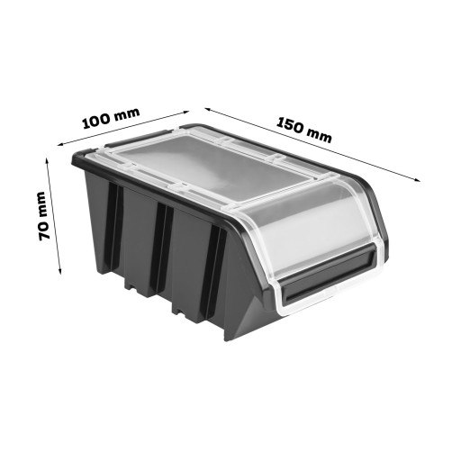 5 x Úložný box s vekom, 100x155x70