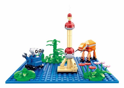 KONŠTRUKČNÁ PLATŇA 20X20 ČEPY ZELENÉ BLOKY