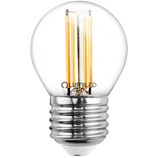 LED GUĽOVÁ žiarovka E27 7W 3000K FILAMENT LUMILED