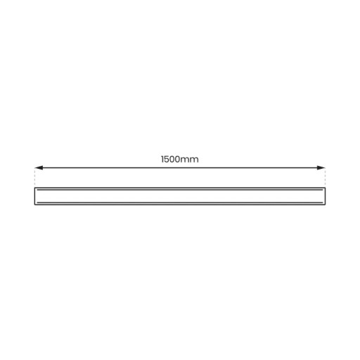 ROVNÁ ČIERNA MAGNETICKÁ ČEPEL 150cm