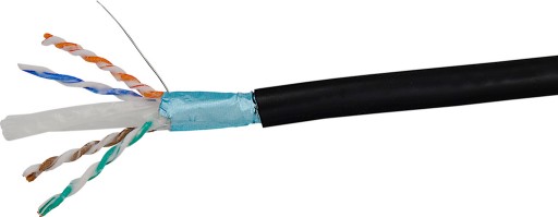 Vonkajší krútený párový kábel ALANTEC Cat.6 FTP 100% Cu gél