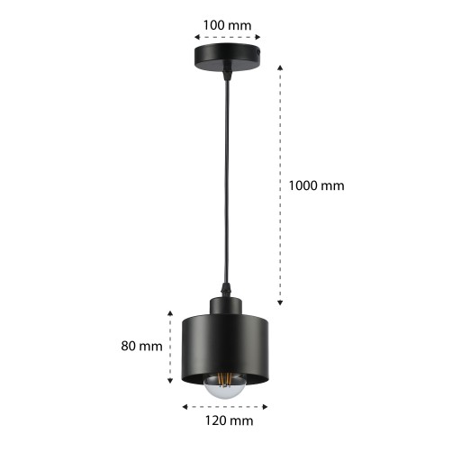 E27 závesné LED lustrové stropné svietidlo, svietidlo LOFT