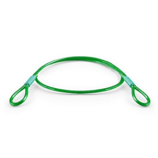 Lano PVC Oceľový kábel s očkami Slučky 5mm 80cm 0,8m