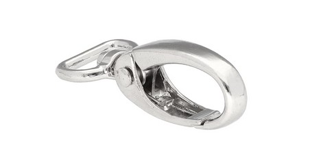 Lobster Spona Prívesok na kľúče na kabelku Kľúče Batoh Krab strieborný 13 mm