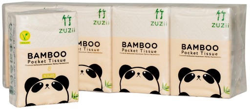 ZUZii Eco vreckové bambusové obrúsky 8 ks.