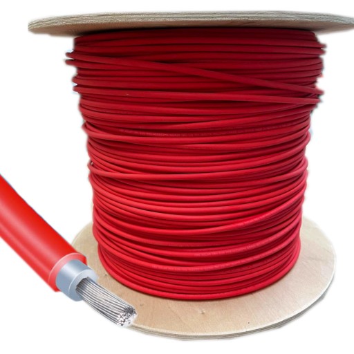DRÔT SOLÁRNY KÁBEL 6mm2 HIS, HIKRA (H1Z2Z2-K) ČERVENÝ 1m