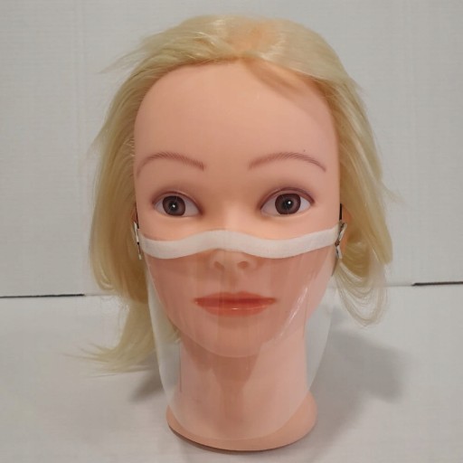 Mini priehľadná maska s 2 elastickými pásikmi