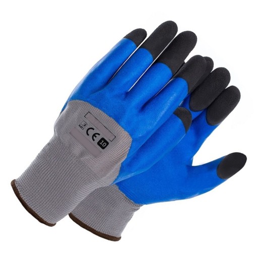 Ochranné pracovné rukavice potiahnuté latexom X-TARGET, veľkosť 9