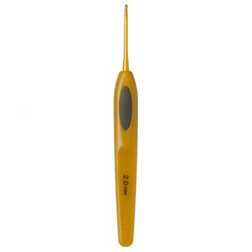 Háčik na háčkovanie Clover Soft Touch, veľkosť 2,0 mm