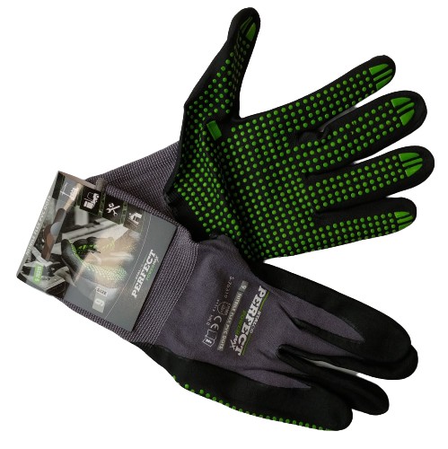 PRACOVNÉ RUKAVICE STALCO NITRIL FLEX DOTS NYLON VEĽKOSŤ 10