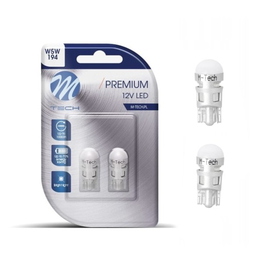 Retrofit M-Tech Premium LED žiarovka, náhrada W5W, s diódami OSRAM 12V