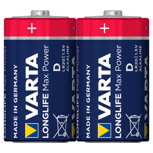 2 ks batérií VARTA LR20 D LongLife Max Power