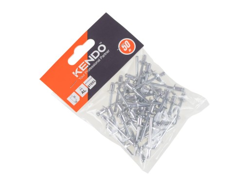 SADA HLINÍKOVÝCH SLEPÝCH NITOV 50 KUSOV 4,8x6,4mm