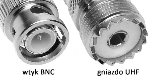 RF anténny adaptér BNC/wt-UHF/UC1/gn 50Ohm