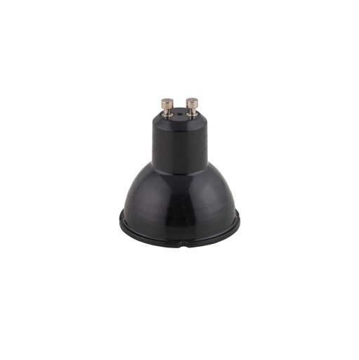 GU10 7W čierna LED žiarovka, 500lm, neutrálna farba