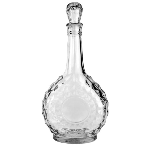 BRILLANT sklenená karafa 0,5 l s korkom na whisky, víno, likér, vodu, 500 ml