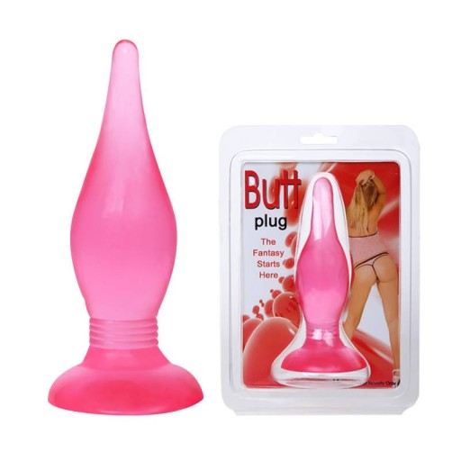ZÁSTRČKA NA MALÝ BUTT RUŽOVÁ 13,8CM GEL