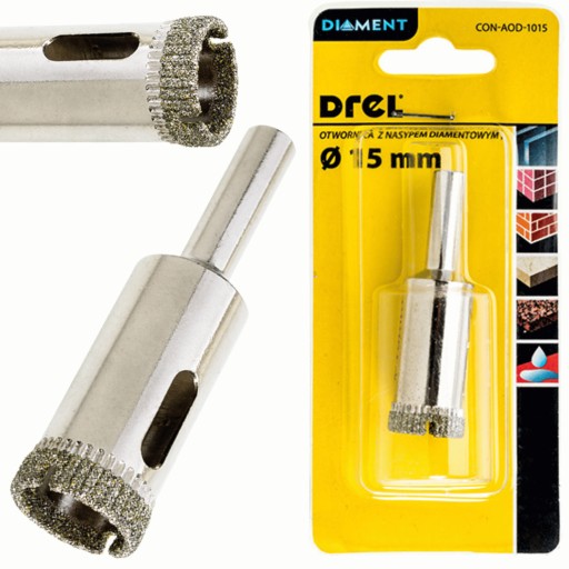 DIAMANTOVÁ OTVOROVÁ PÍLA FRÉZA NA PIRÁČOVÉ OBKLADY 15mm