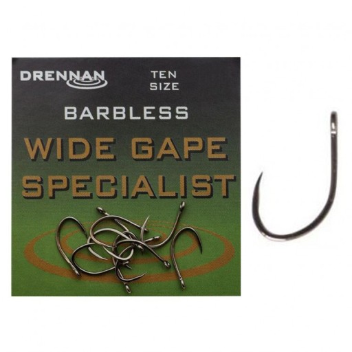 Drennan Wide Gape Specialist Háčiky na oči bez Barbless č. 10