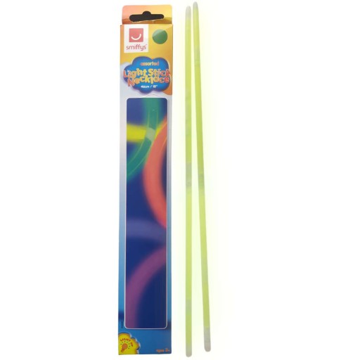 Žiariace neónový NÁHRDELNÍK svietnik CHOPSTICKS x2