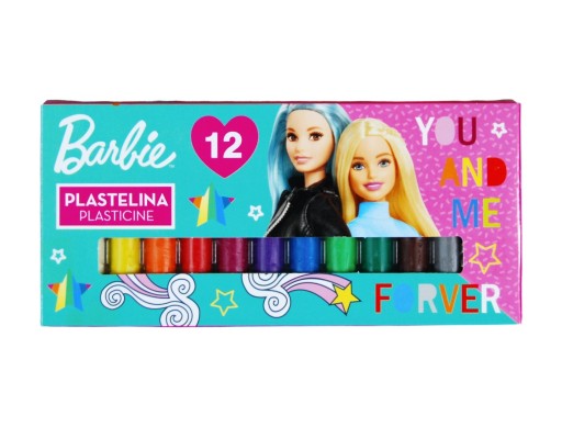 Plastelína 12 farieb Barbie Majewski