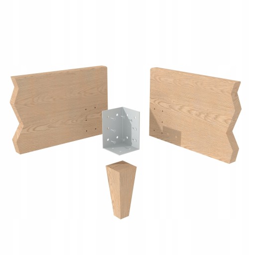 UHOLNÍK PRE ROH POSTEĽA 70 x 70 x 105 mm RÁMOVÝ SPOJKA RÁMU