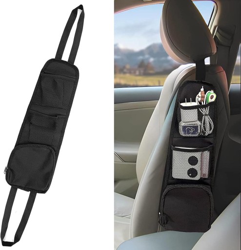 ORGANIZÁTOR DO AUTO NA SEDADLO, BOČNÁ OPIERKA, BOČNÉ VRECKO NA AUTO, Zips