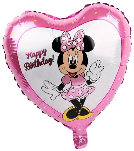 FÓLIOVÝ BALÓN DISNEY SRDCE MINNIE MOUSE 45cm M12
