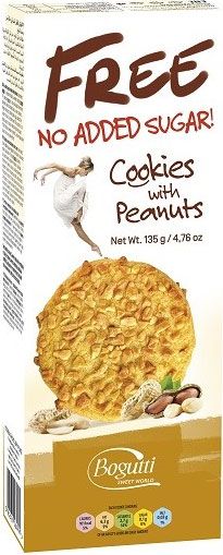 COOKIES s ARAŠIDMI, bez cukru, 135g