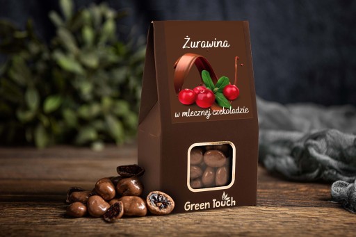 Brusnice v mliečnej čokoláde 100g Green Touch