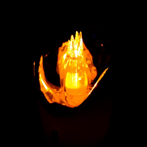 VEĽKÁ LED VLOŽKA DO SVIEČKY NA NAPÁJANIE BATÉRIOU 12,5cm PRE GRANES VLOŽKY DO SVIEČKY