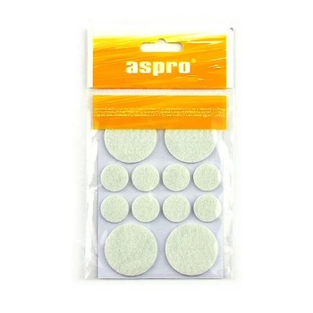 Aspro plstené podložky biele 38mm 20mm 12ks A-40001-07-XXX