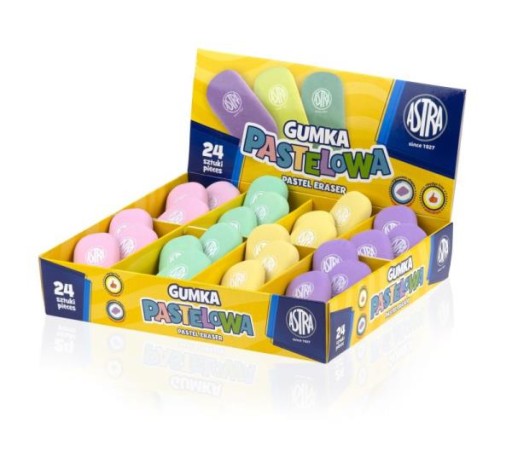 Pastelový mix farieb Astra Eraser