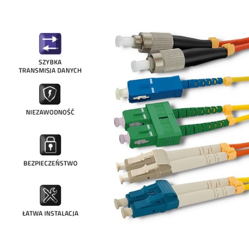 Patchcord LC/UPC-LC/UPC Multimode 50/125U OM2 1m