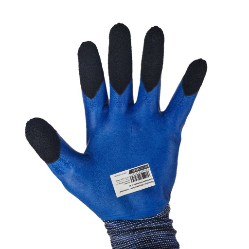Pracovné rukavice bodkované denim, veľkosť 10,5