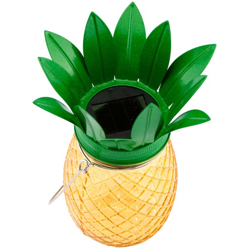 SLNEČNÁ LAMPA ZÁHRADNÁ JAR ANANÁS SKLO LED