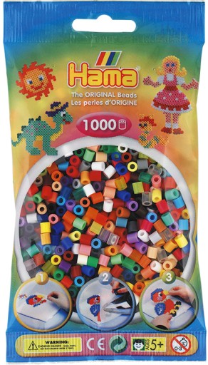 Zažehľovacie korálky MIX68 1000 ks HAMA 68