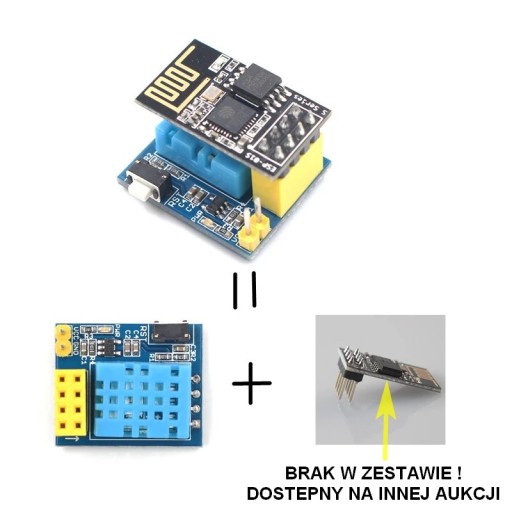 ESP-01S -DHT11 SNÍMAČ TEPLOTY A VLHKÝ. pre ESP8266