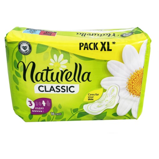 NATURELLA CLASSIC MAXI KRÍDLOVÉ VLOŽKY 16 KS