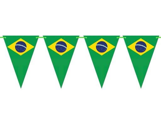 Brazílska vlajka závesný banner Brazília 500cm