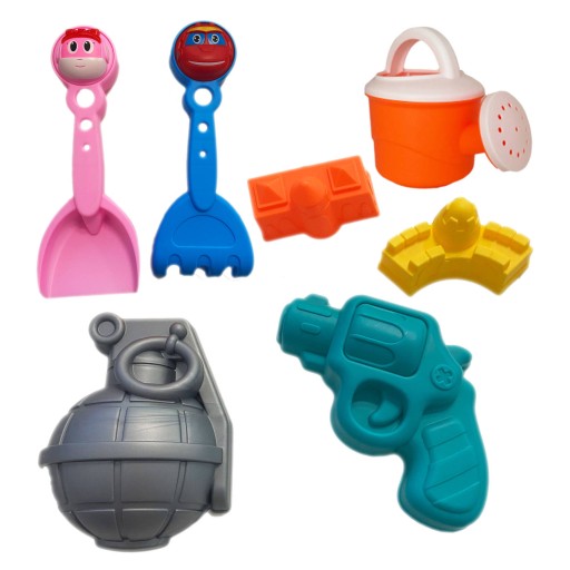 SAND PLAY SET 8v1 fúrik, lopatky na zavlažovanie - IDEÁLNE NA PLÁŽ