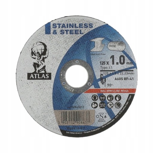 NORTON ATLAS rezací kotúč 125x1,0
