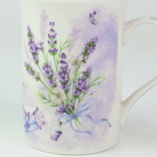 Vysoký porcelánový hrnček Levanduľa 320 ml