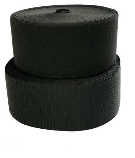 VELCRO PÁSKA VELCRO 10cm OBOJSTRANNÝ GRAFIT 100mm - 1mb