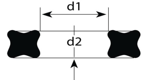 X-krúžok tesnenia 23,39x3,53mm XR233