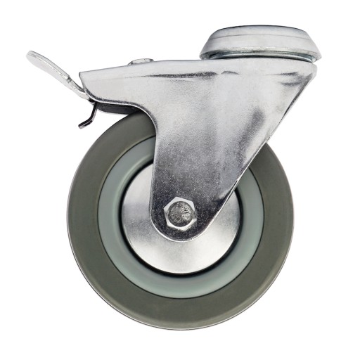 BRZDA OTOČNÉHO KOLESA 75MM 50KG OTVOR